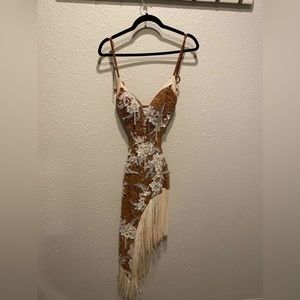 Latin/rhythm fringed dress